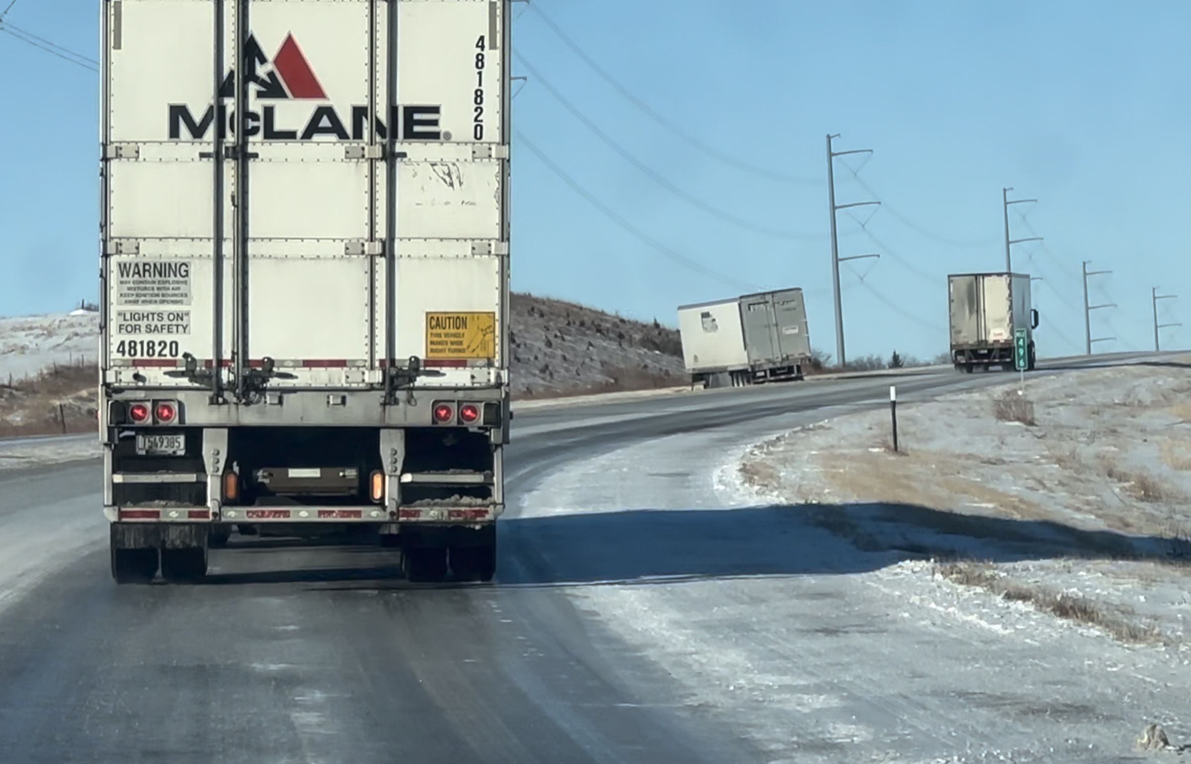 Treacherous driving Friday morning