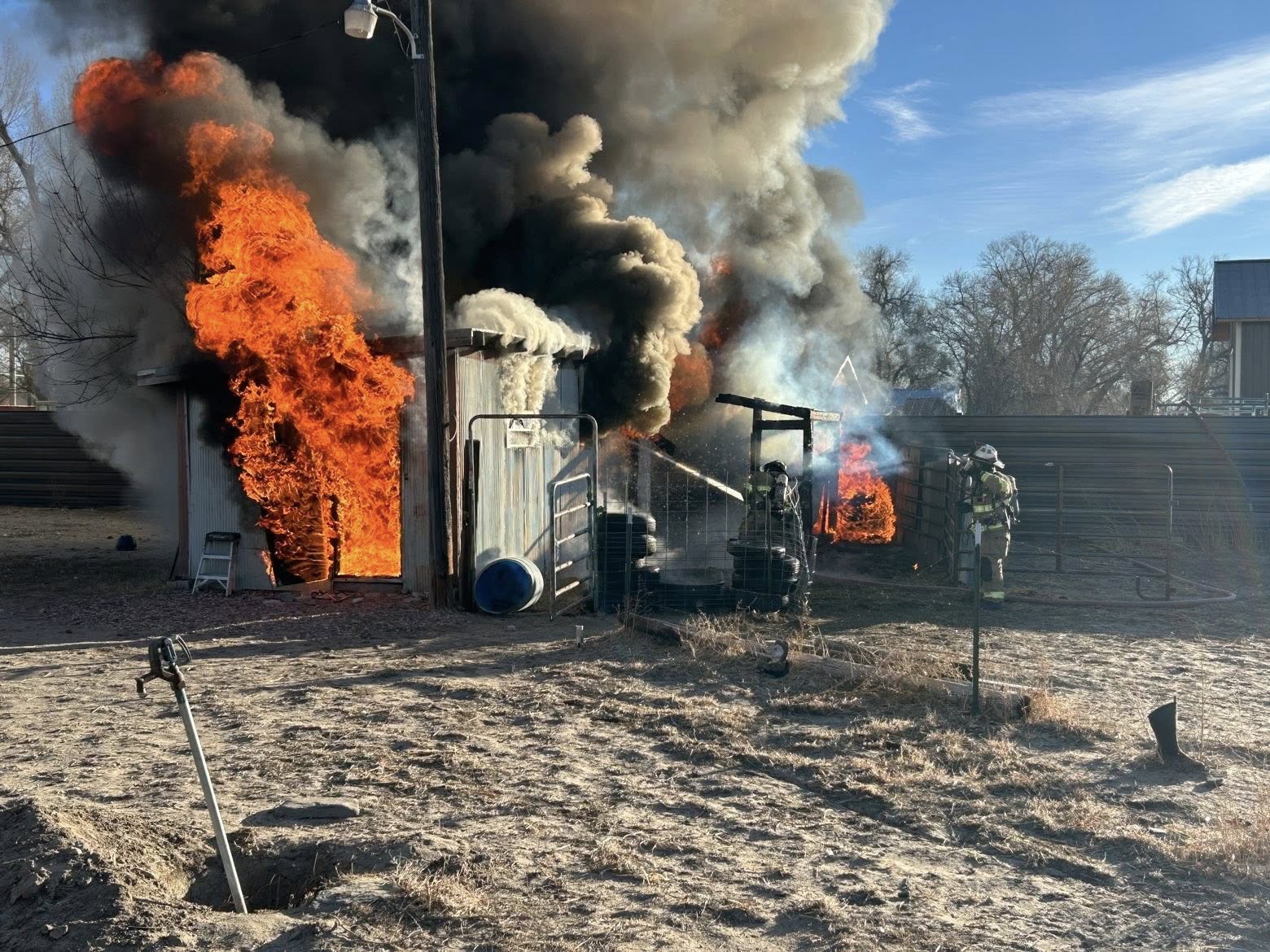 Shed destroyed in early morning fire in Torrington