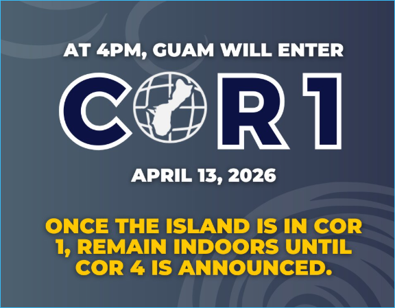 Guam in Condition of Readiness 1 at 4pm Monday
