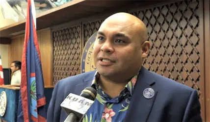 Acting Governor Josh Tenorio signs five bills into law