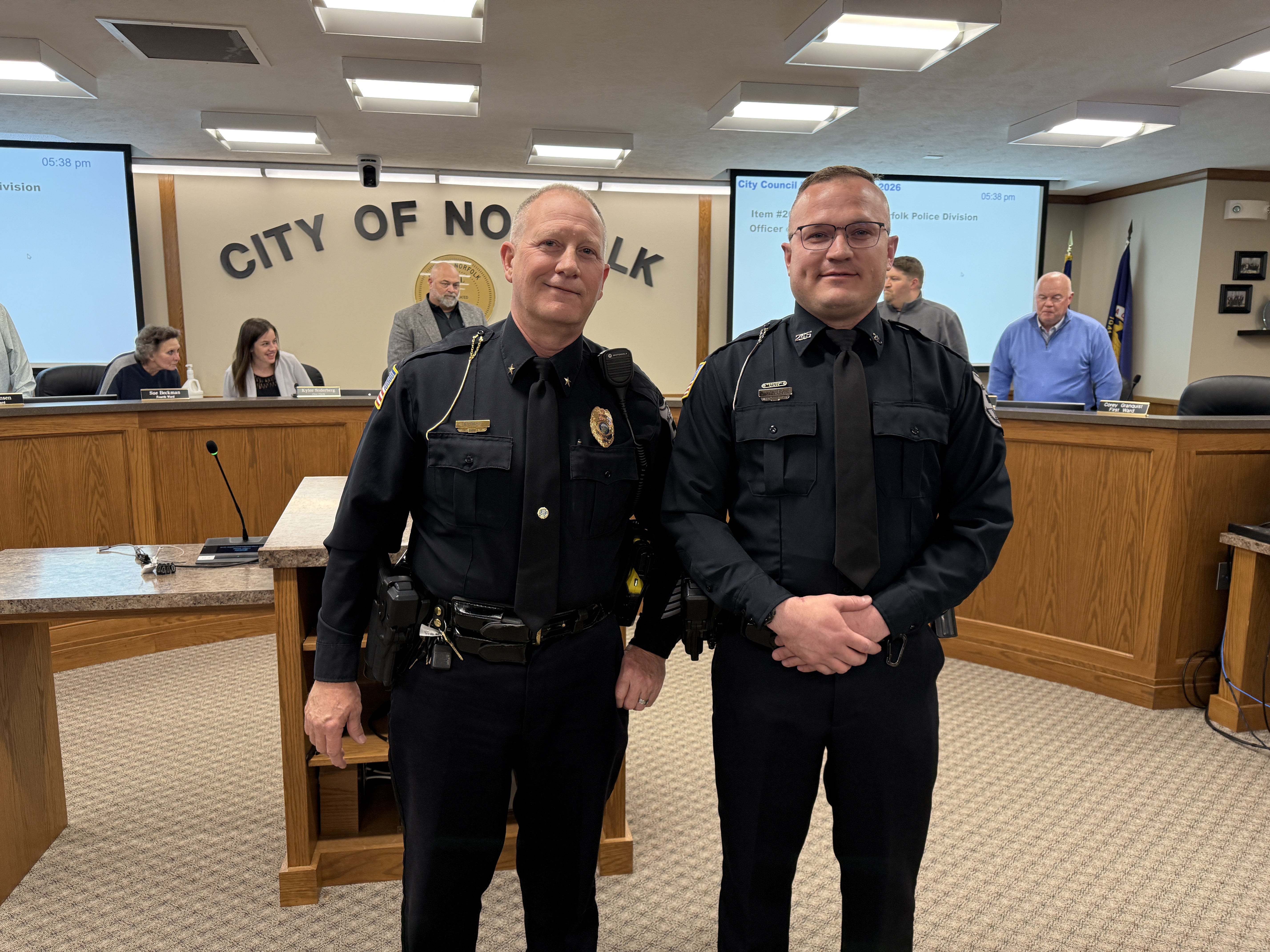 Joel Vonderohe honored as Norfolk Police Officer of the Year - Central NCN