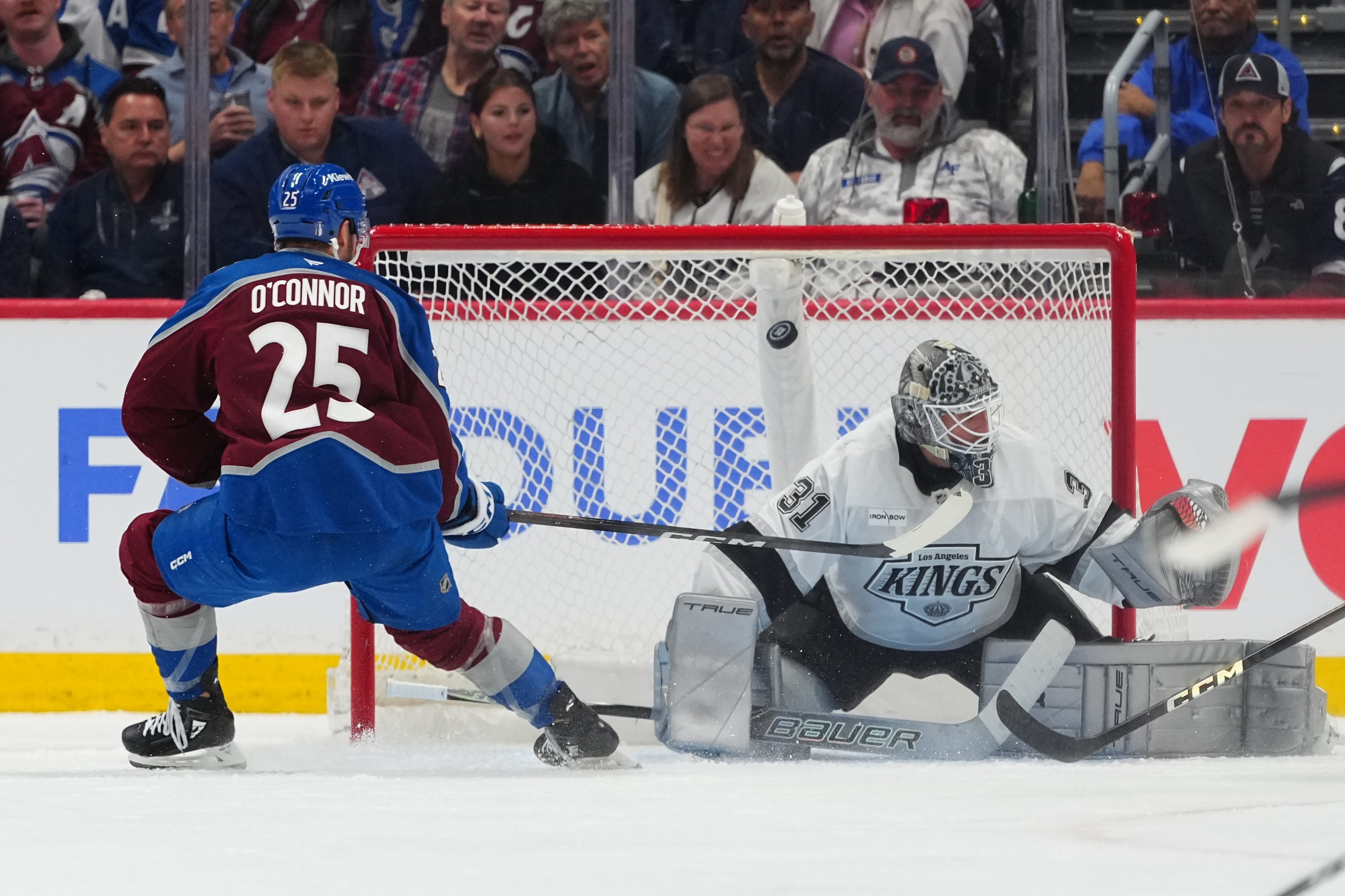 Colorado sports notes: Forward Logan O'Connor caps long comeback with a Game 1 goal to help Avalanche hold off Kings 2-1