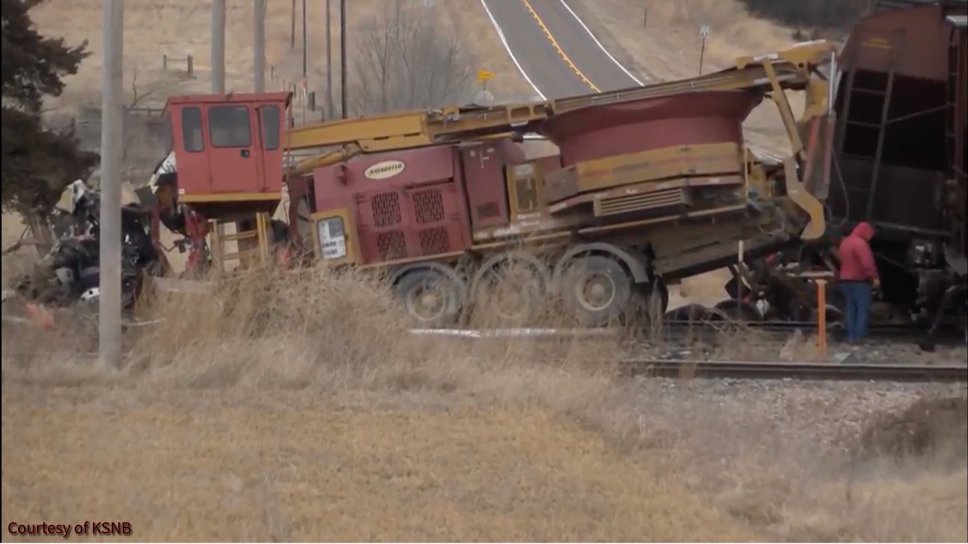 One person was killed after a train derailed near Red Cloud