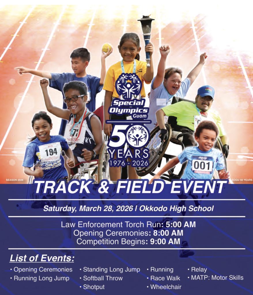 50th Annual Special Olympics Guam Track and Field makes a return on March 28