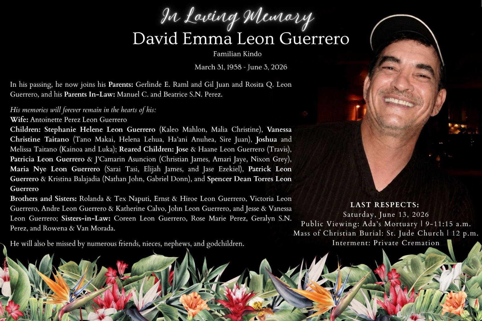 David Emma Leon Guerrero