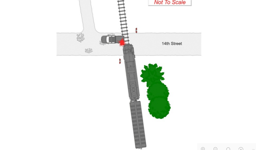 Falls City police report train, pickup collision