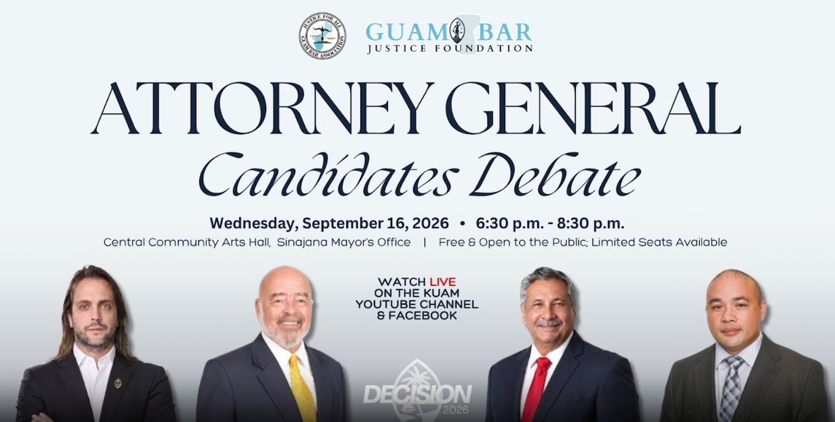 AG candidates debate planned for on September 16