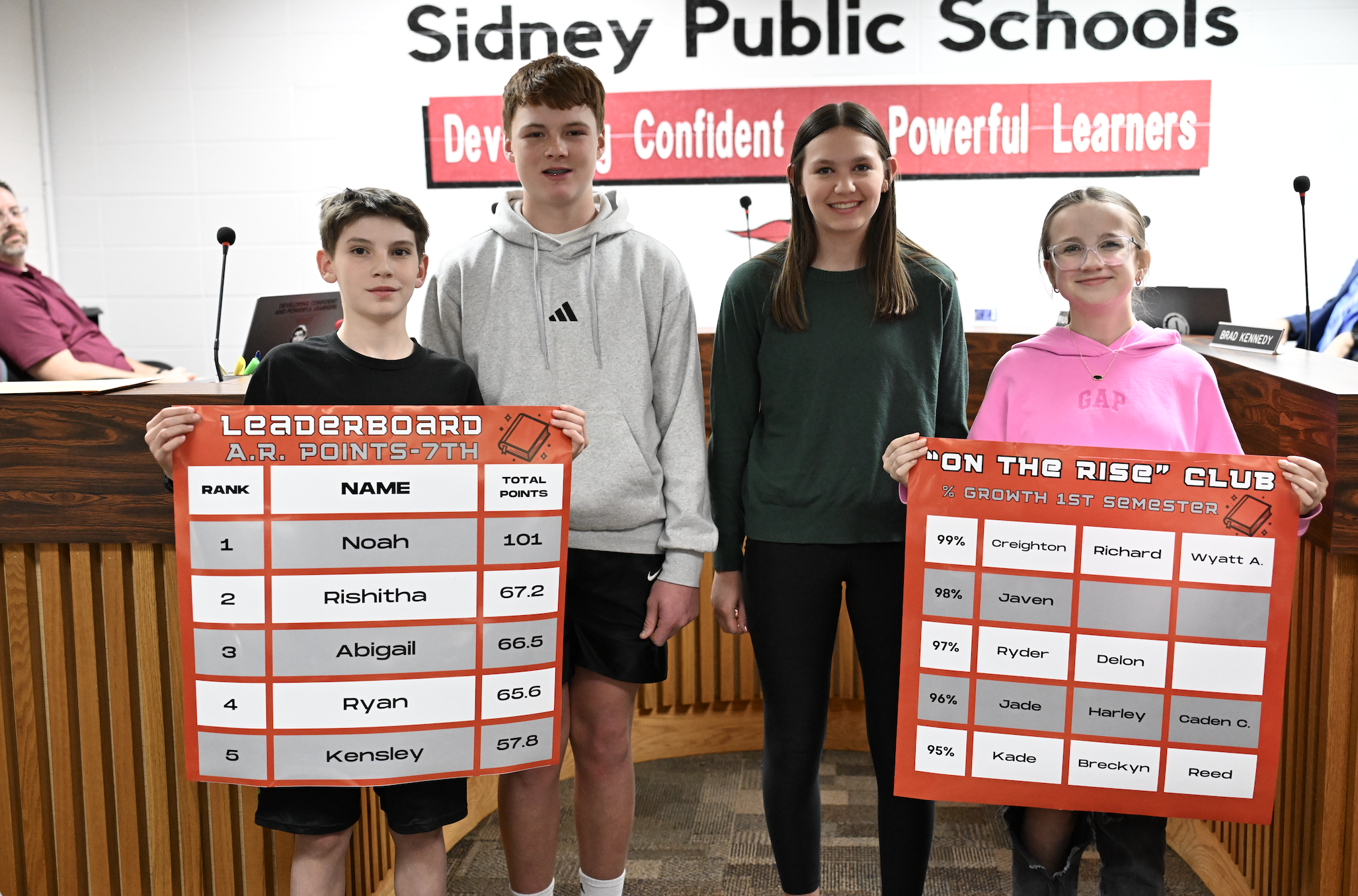 Sidney Middle School encouraging lifelong love of reading 