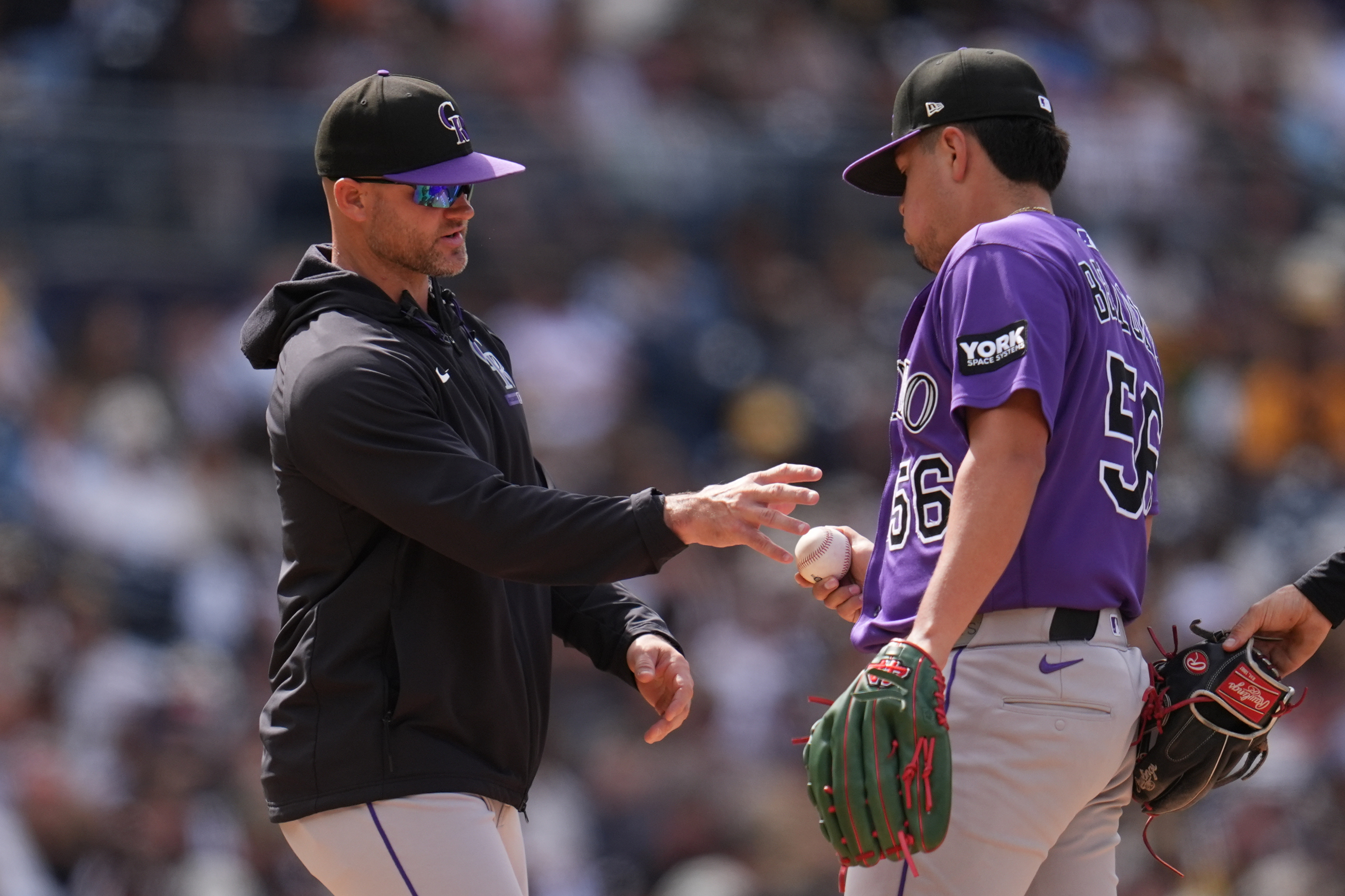 Colorado sports notes: Padres top Rockies 7-2 for 4-game sweep but Nick Pivetta exits with stiff elbow