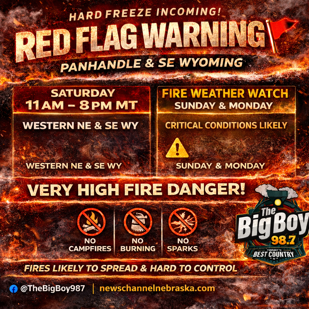 Red flag warning issued for Saturday; elevated fire danger continues ...
