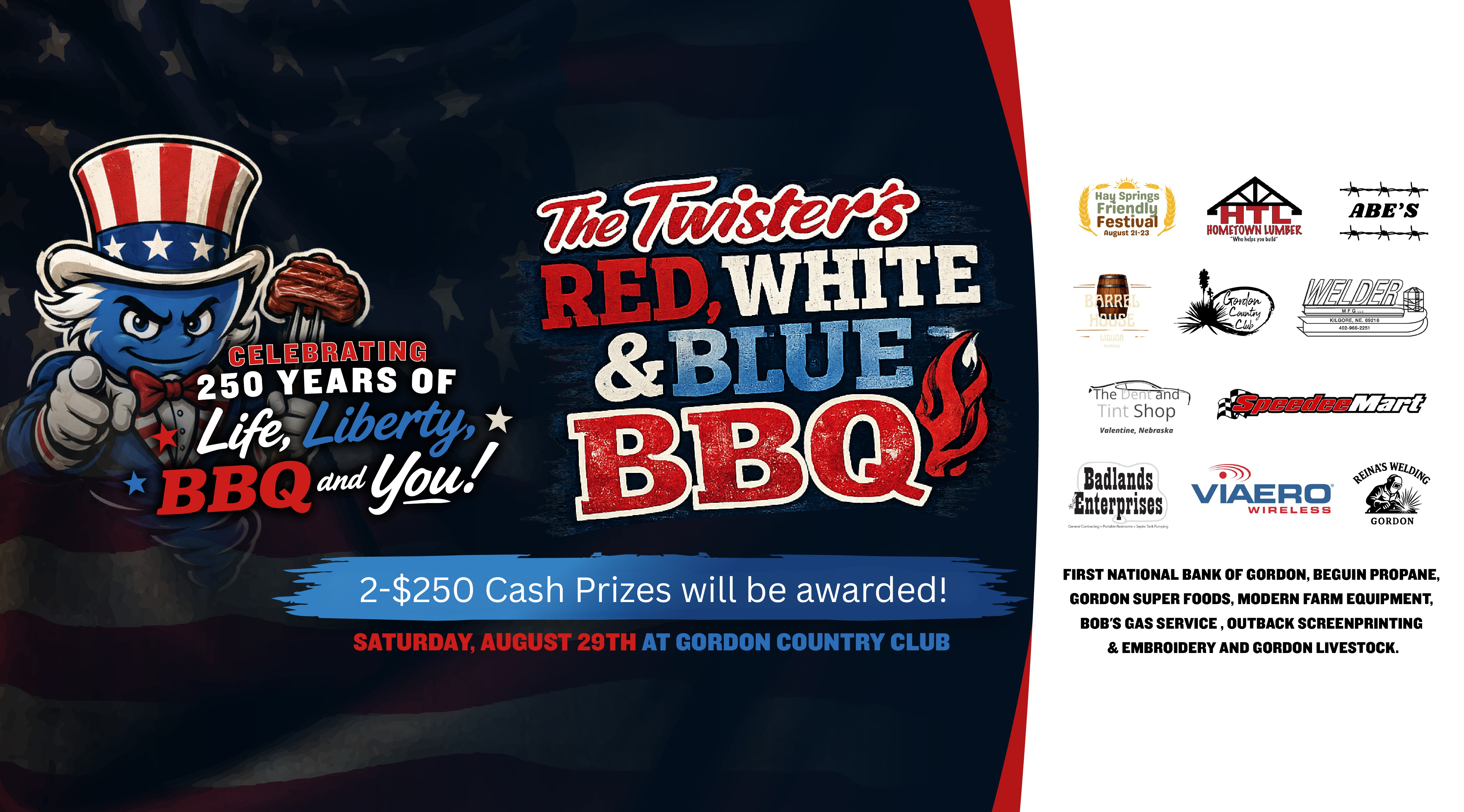 The Twister's Red, White and Blue BBQ!